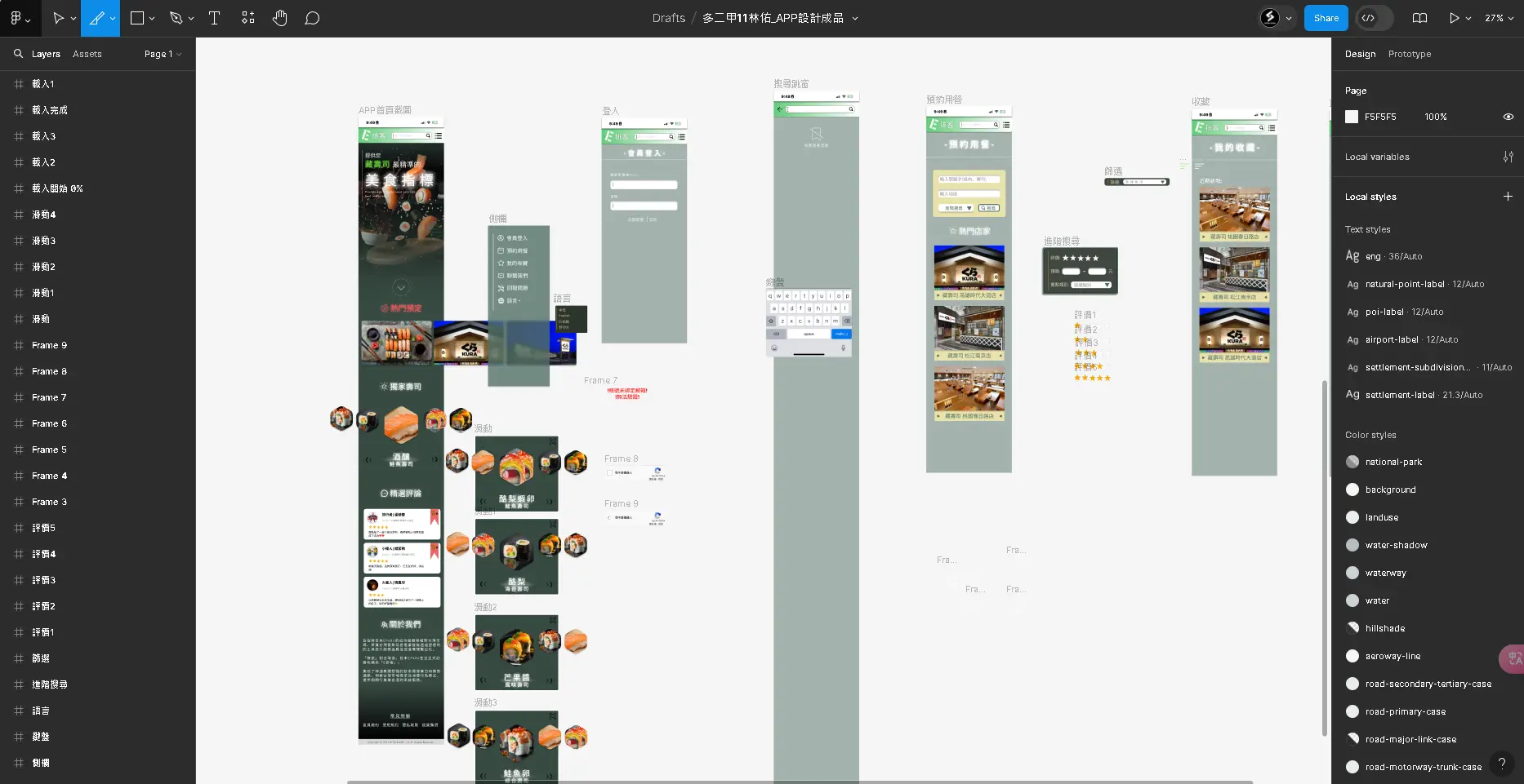 App design system / Figma process